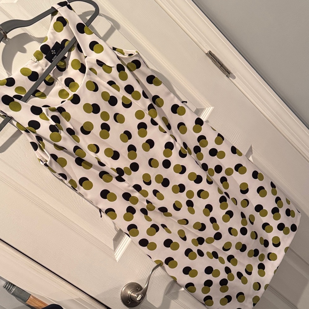 Ronni Nicole Black and Green Polka Dot Dress